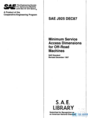 SAE J 925 Series PDF