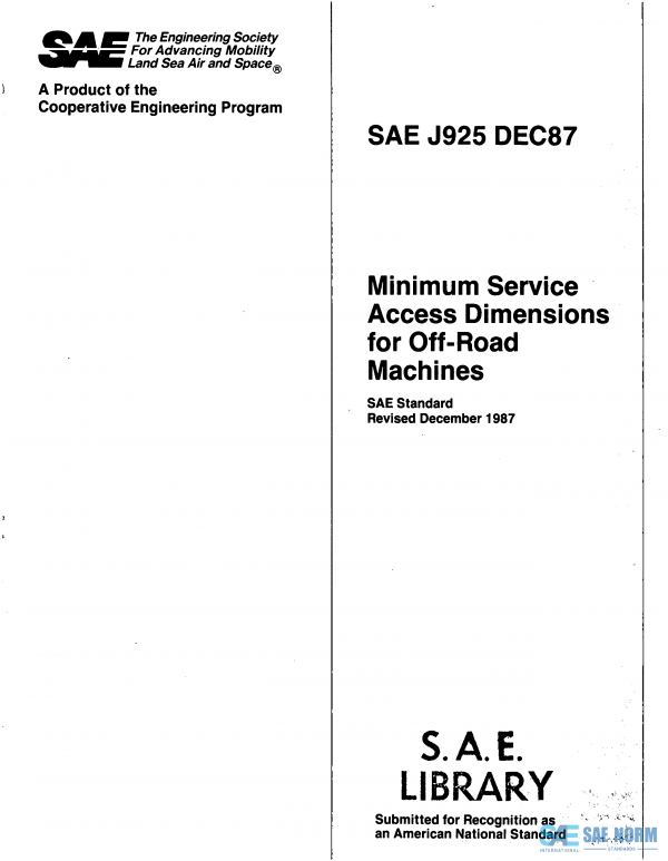 SAE J 925 Series PDF