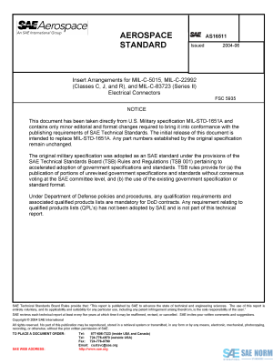 SAE AS 16511 Series PDF