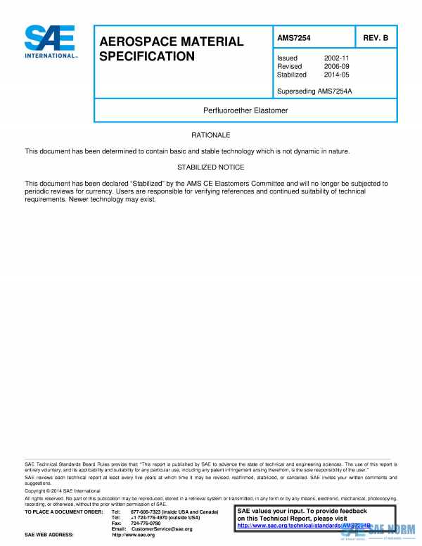 SAE AMS 7254 Series PDF