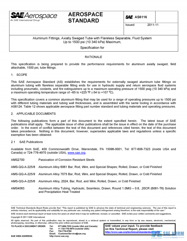 SAE AS 6116 Series PDF