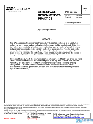 SAE ARP 5596 Series PDF