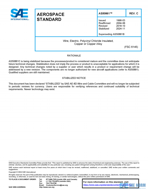 SAE AS 50861 Series PDF