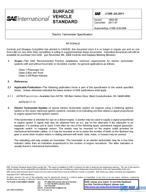 SAE J 1399 Series PDF