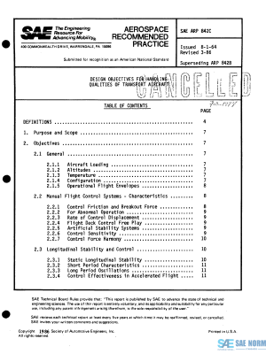 SAE ARP 842 Series PDF