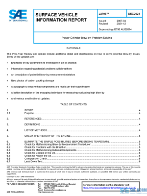 SAE J 2798 Series PDF