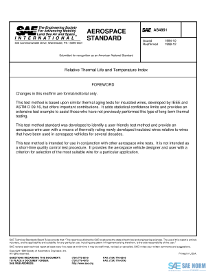 SAE AS 4851 Series PDF