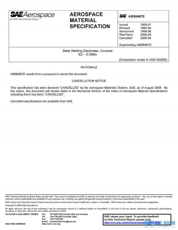 SAE AMS 6467 Series PDF