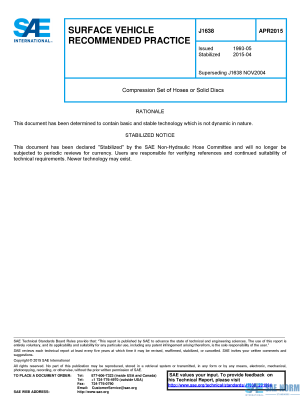 SAE J 1638 Series PDF