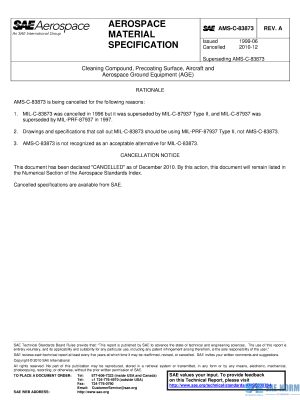SAE AMSC 83873 Series PDF