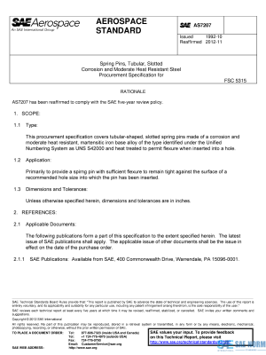 SAE AS 7207 Series PDF