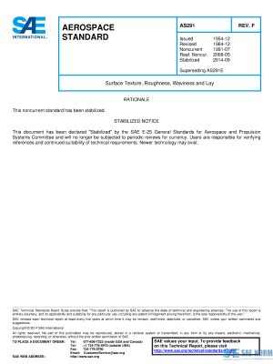 SAE AS 291 Series PDF