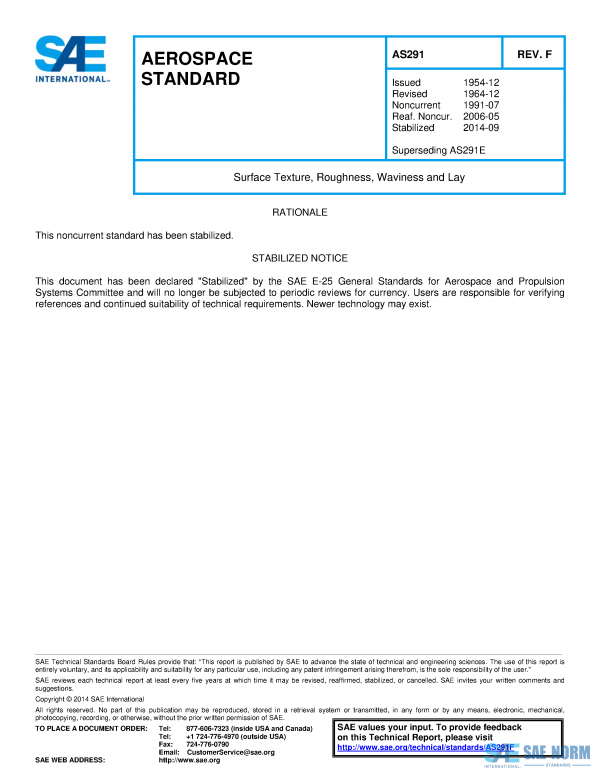 SAE AS 291 Series PDF