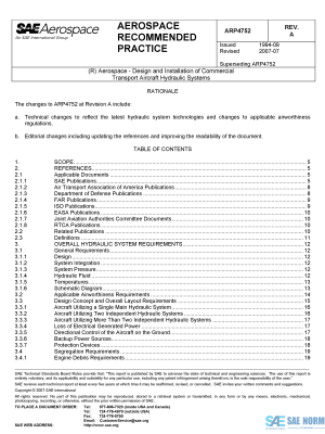 SAE ARP 4752 Series PDF