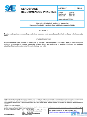 SAE ARP 5889 Series PDF