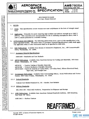 SAE AMS 7805 Series PDF