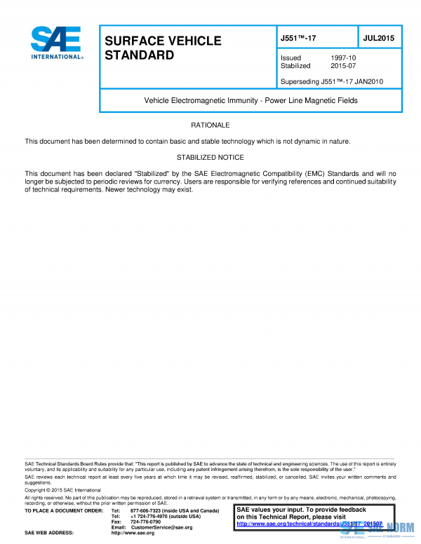 SAE J 551/17 Series PDF