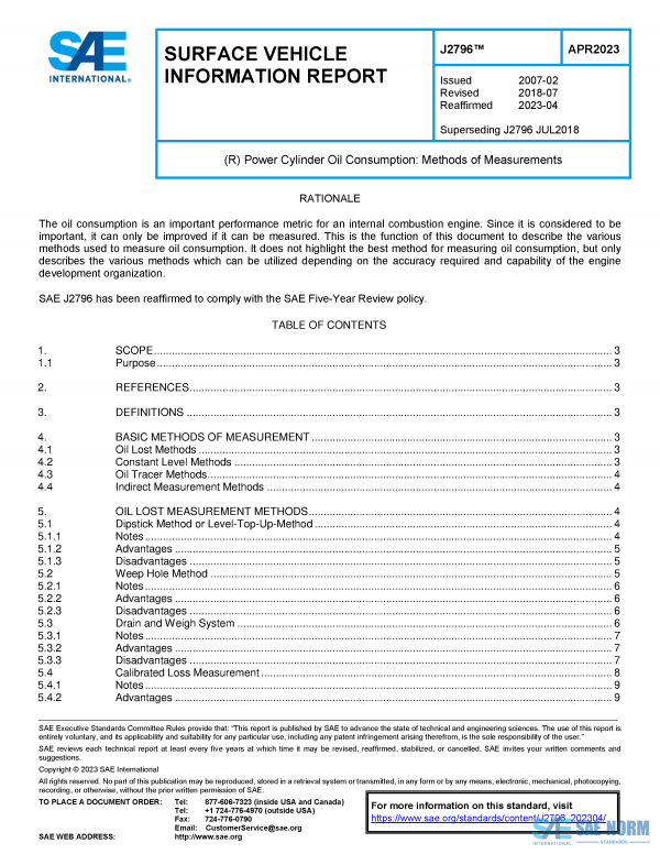 SAE J 2796 Series PDF