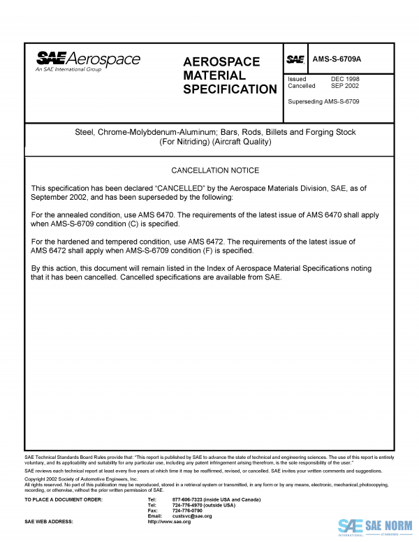 SAE AMSS 6709 Series PDF