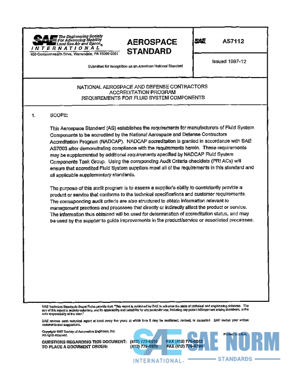 SAE AS 7112 Series PDF