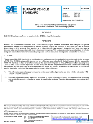 SAE J 2810 Series PDF