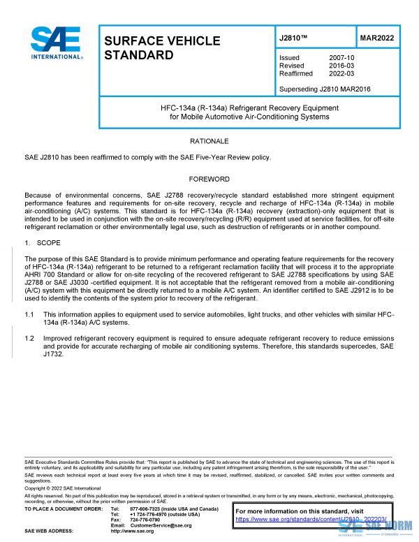 SAE J 2810 Series PDF