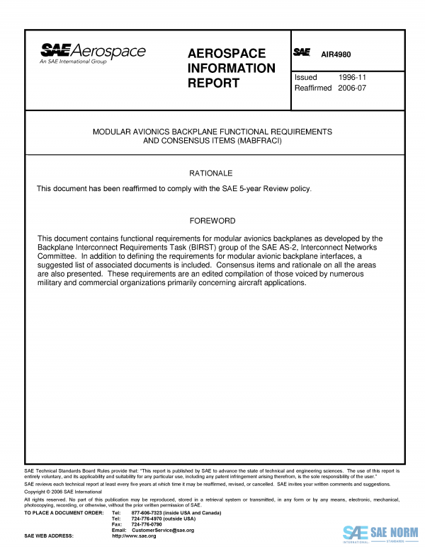 SAE AIR 4980 Series PDF