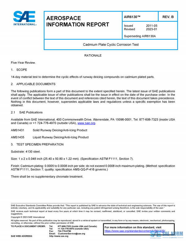 SAE AIR 6130 Series PDF