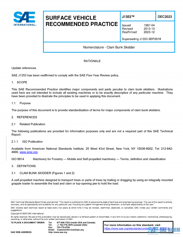 SAE J 1353 Series PDF