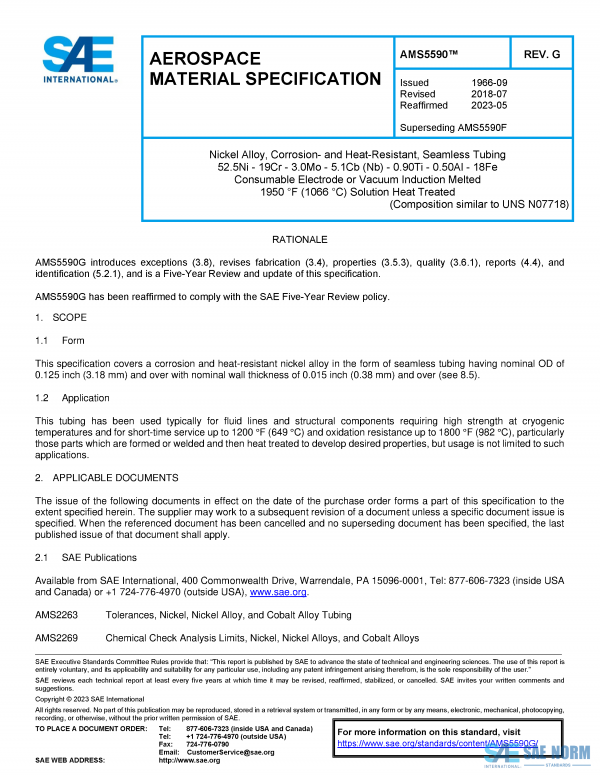 SAE AMS 5590 Series PDF