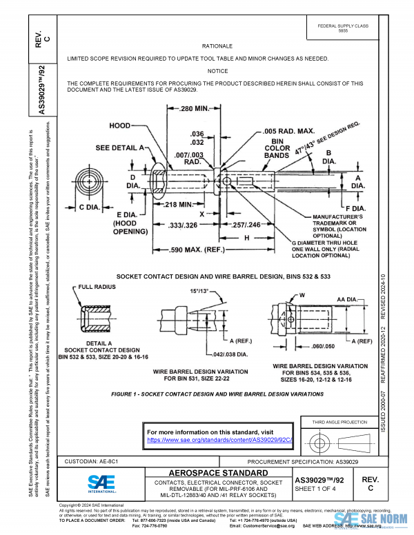 SAE AS 39029/92 Series PDF