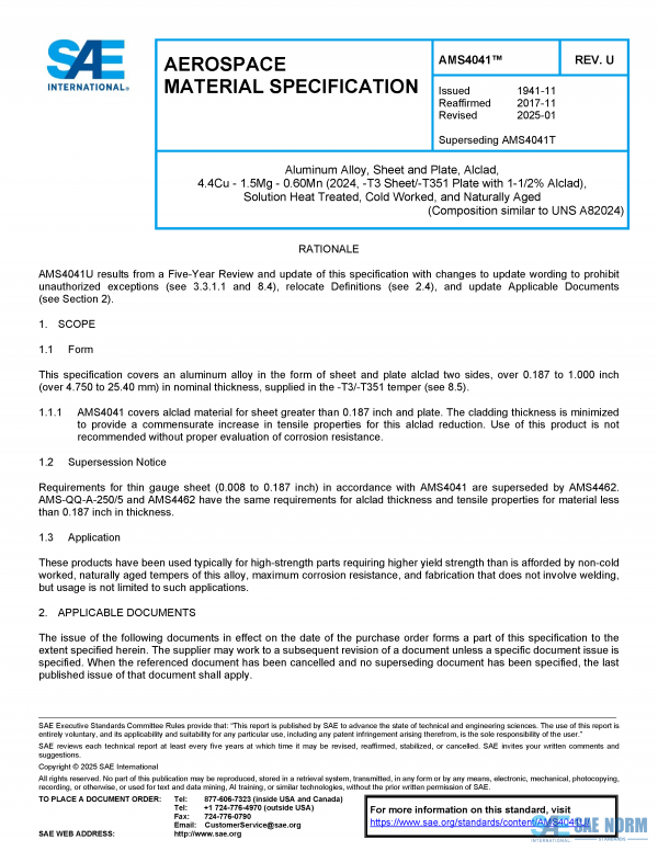 SAE AMS 4041 Series PDF