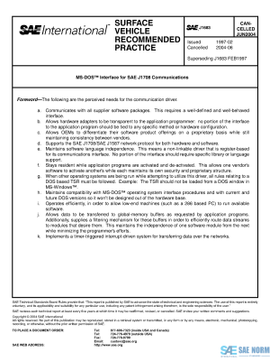 SAE J 1683 Series PDF