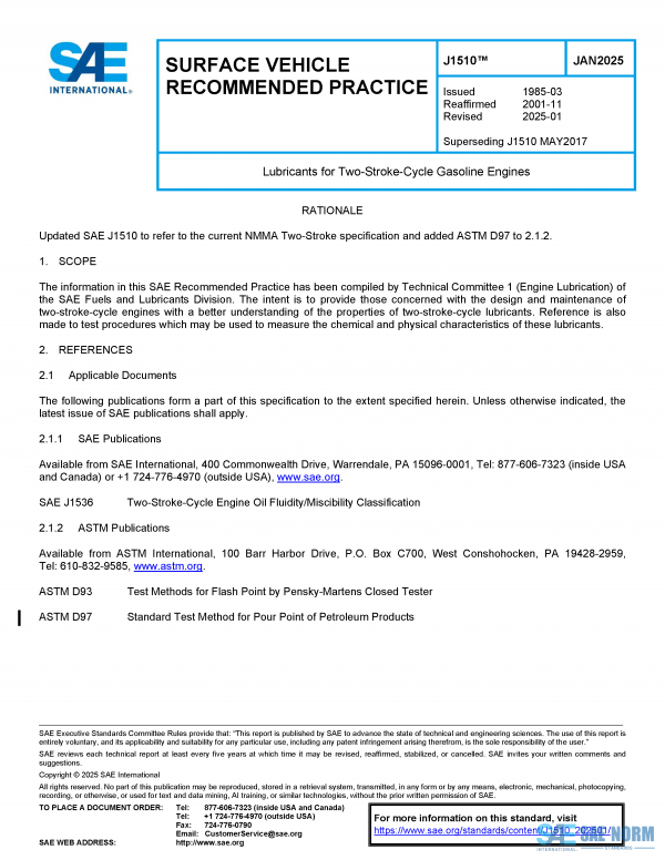 SAE J 1510 Series PDF