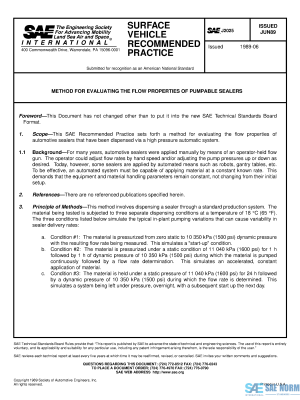 SAE J 2025 Series PDF