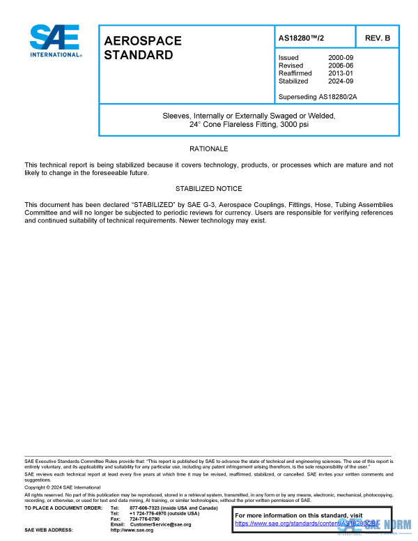 SAE AS 18280/2 Series PDF