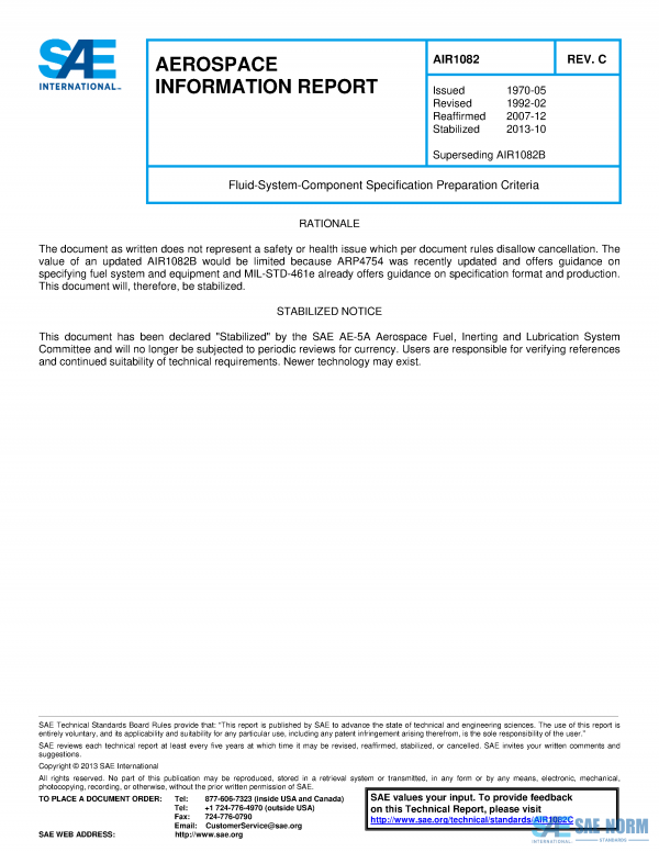 SAE AIR 1082 Series PDF