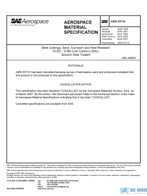 SAE AMS 5371 Series PDF