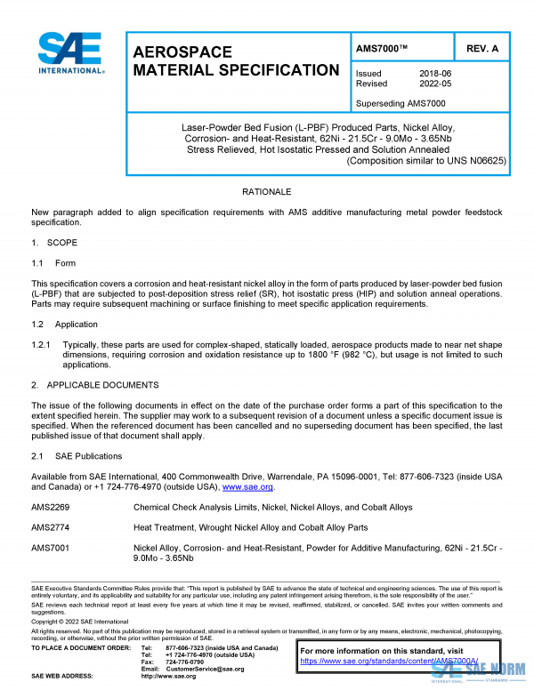 SAE AMS 7000 Series PDF