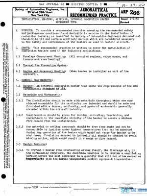 SAE ARP 266 Series PDF