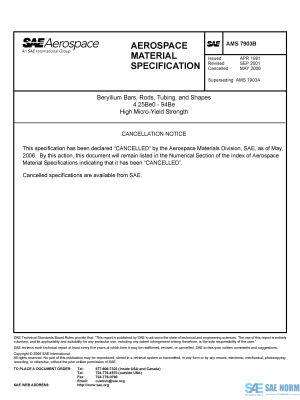 SAE AMS 7903 Series PDF