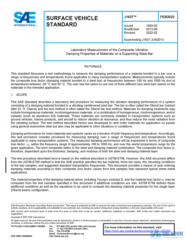 SAE J 1637 Series PDF