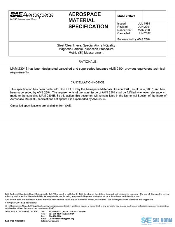 SAE MAM 2304 Series PDF