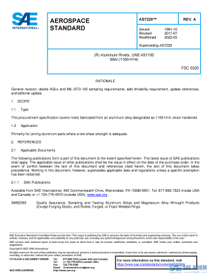 SAE AS 7220 Series PDF