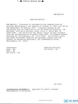 SAE ARP 1511 Series PDF