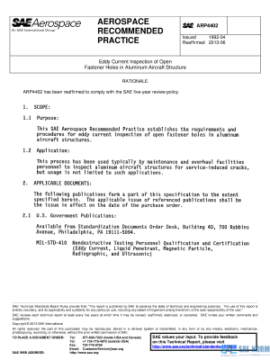 SAE ARP 4402 Series PDF