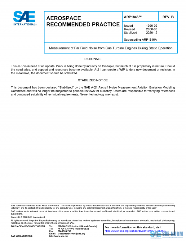 SAE ARP 1846 Series PDF