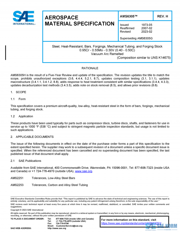 SAE AMS 6305 Series PDF