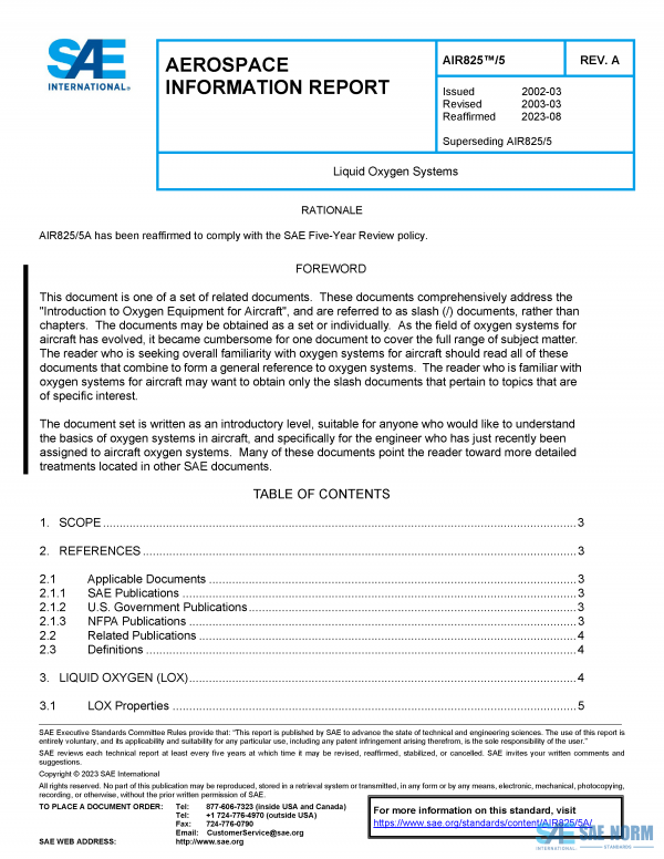 SAE AIR 825/5 Series PDF