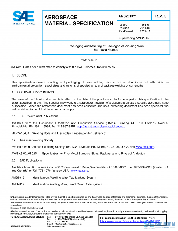 SAE AMS 2813 Series PDF